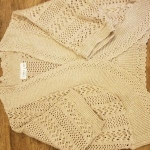 Cato tan shrug with gold sparkle 18/20